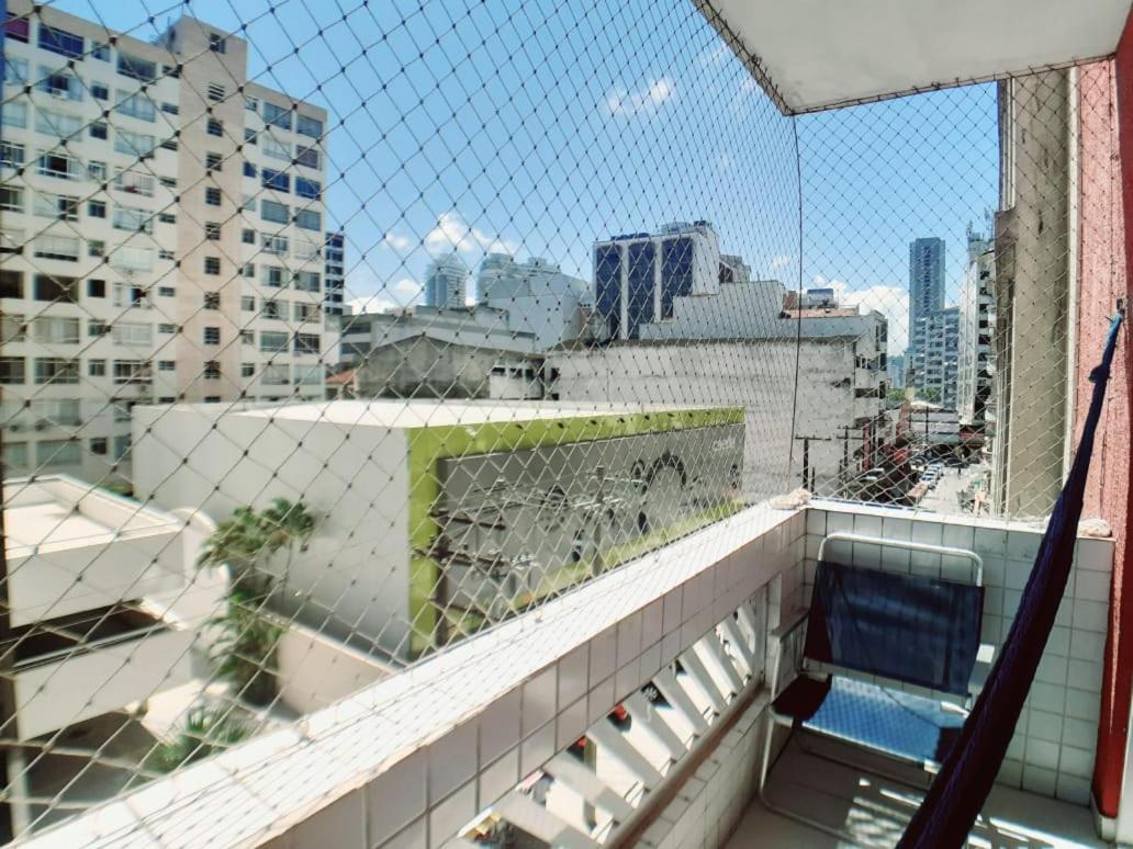 Apartamento Vento E Mar - 2 Quartos Com Sacada Na Quadra Da Praia Do Gonzaga Santos  Buitenkant foto