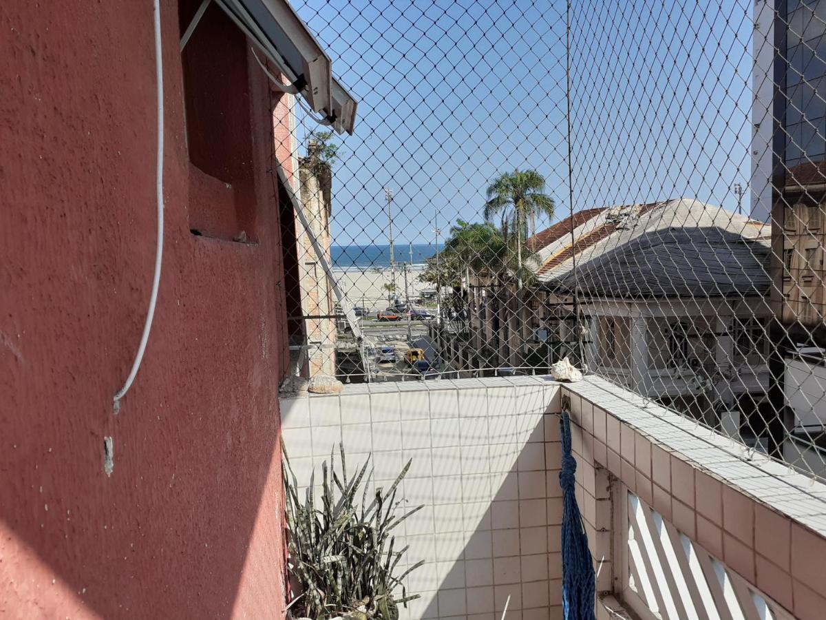 Apartamento Vento E Mar - 2 Quartos Com Sacada Na Quadra Da Praia Do Gonzaga Santos  Buitenkant foto
