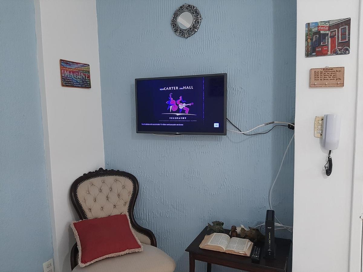 Apartamento Vento E Mar - 2 Quartos Com Sacada Na Quadra Da Praia Do Gonzaga Santos  Buitenkant foto
