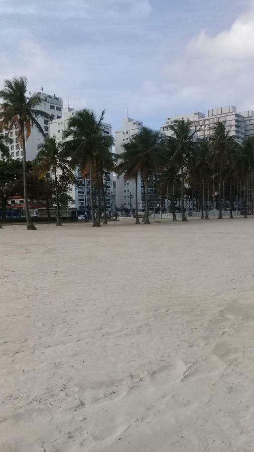 Apartamento Vento E Mar - 2 Quartos Com Sacada Na Quadra Da Praia Do Gonzaga Santos  Buitenkant foto